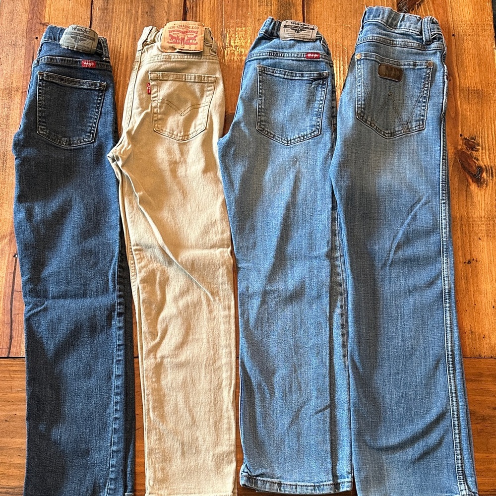 Boys Levi & Wrangler Jeans